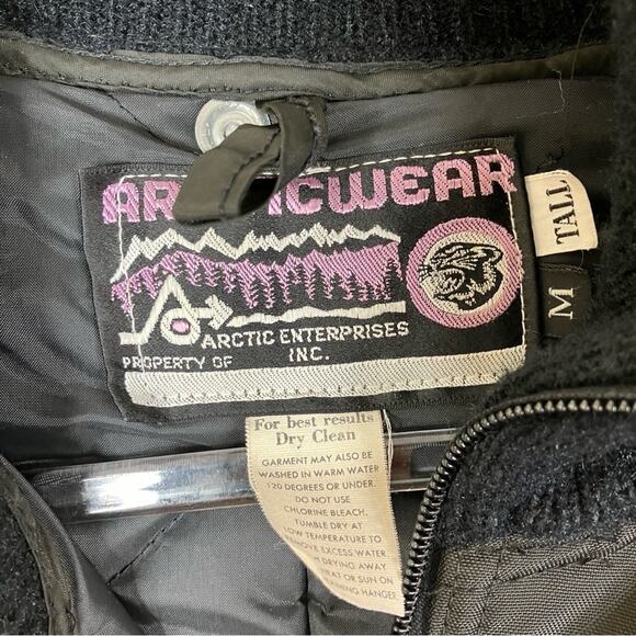 Arctic Wear | Men's Vintage Black & Green Belted Coverall Snowsuit M TALL - Picture 5 of 10